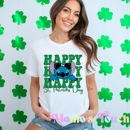 ST PATRICK DTF FULL COLOR TRANSFER - CUTE STITCH DESIGN