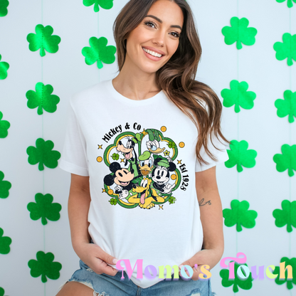 ST PATRICK DTF FULL COLOR TRANSFER - MICKEY & FAM