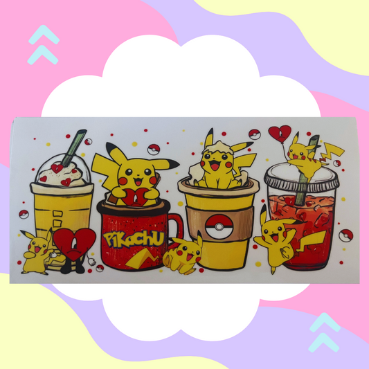 Pokemon 16 oz Libbey Glass Can UV DTF Wraps 🌈✨