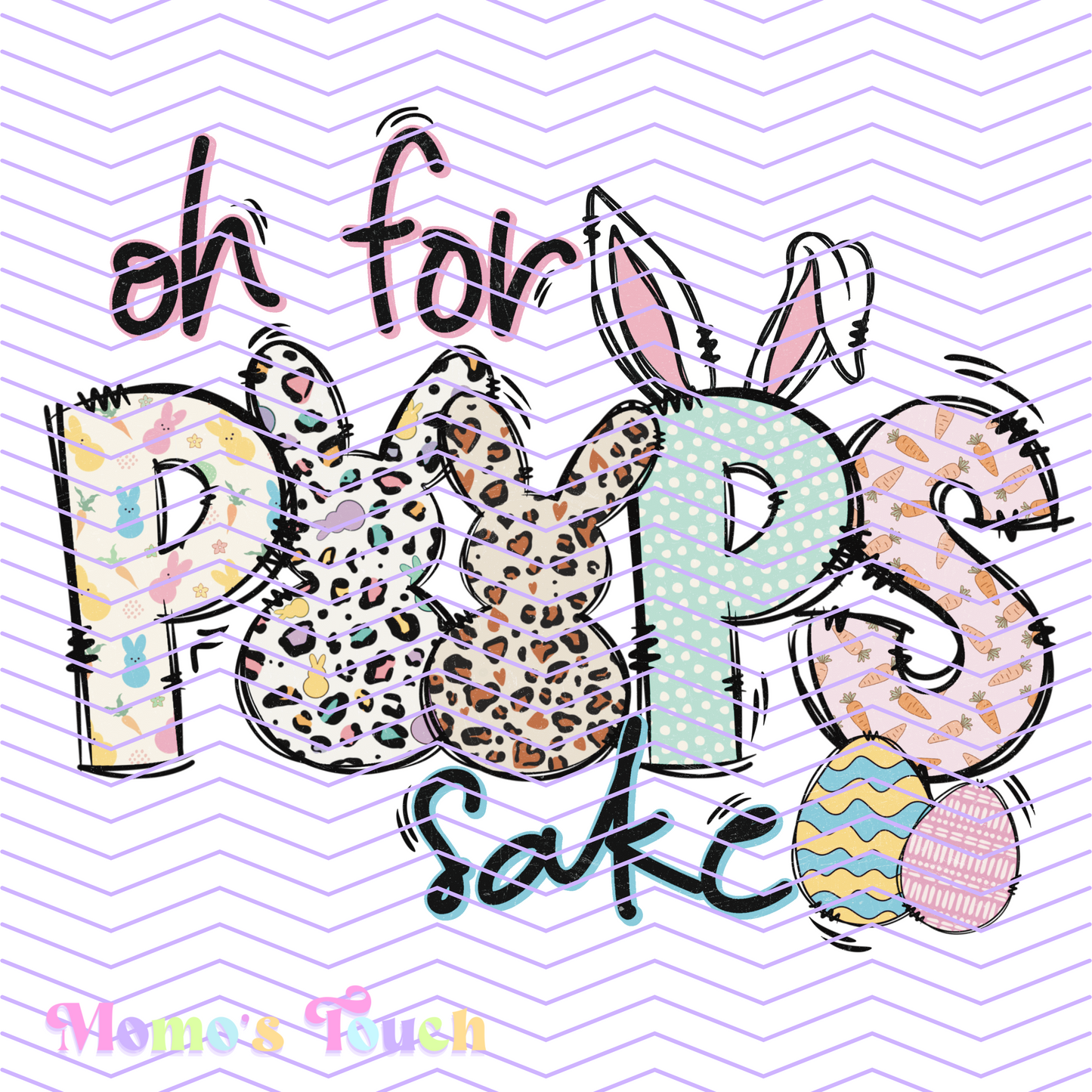 EASTER DTF FULL COLOR TRANSFER SHEET - FOR POOPS SAKE <3