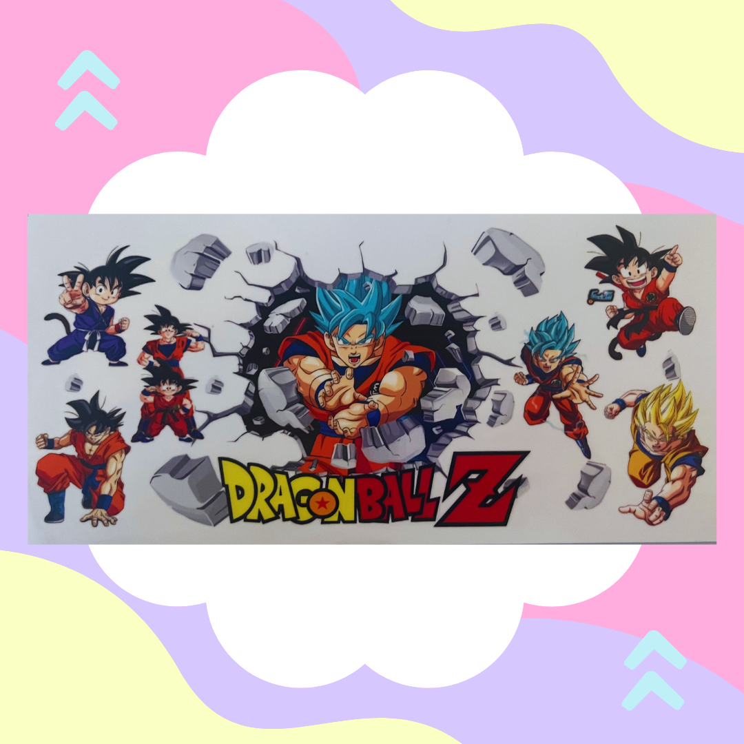 Dragon Ballz16 oz Libbey Glass Can UV DTF Wraps 🌈✨