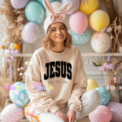 EASTER DTF FULL COLOR TRANSFER SHEET - Jesus the way the truth and life <3