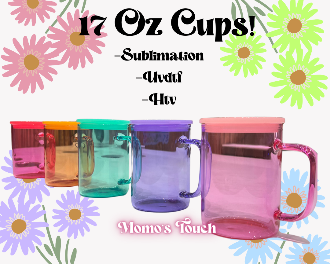 *BULK* 25 PCS - Cute 17Oz Coloful Mugs, Perfect for sublimation, htv, uvdtf :)